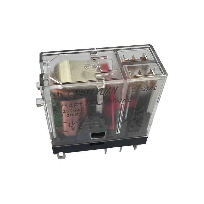 CY14FT-2CL Relay,DPDT Relay,14F wide foot relay,8A 5PIN Power Relay.